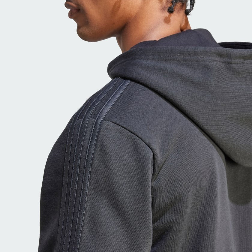 Adidas All Blacks 3 Stripes Full Zip Hoodie Men's (HZ4491) - Image 5