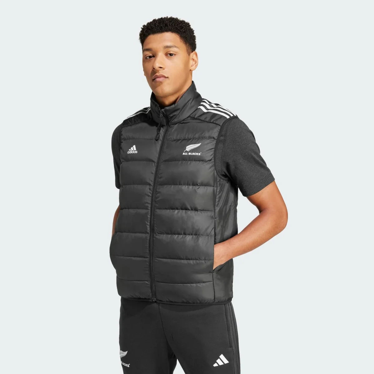 Adidas All Blacks Light Down Gilet Men's (Black IW0252) - Image 2