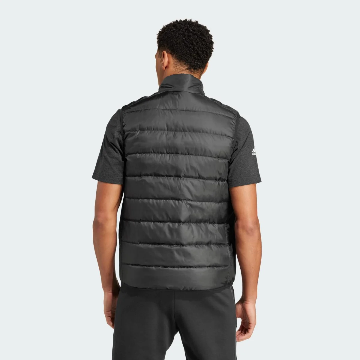 Adidas All Blacks Light Down Gilet Men's (Black IW0252) - Image 3