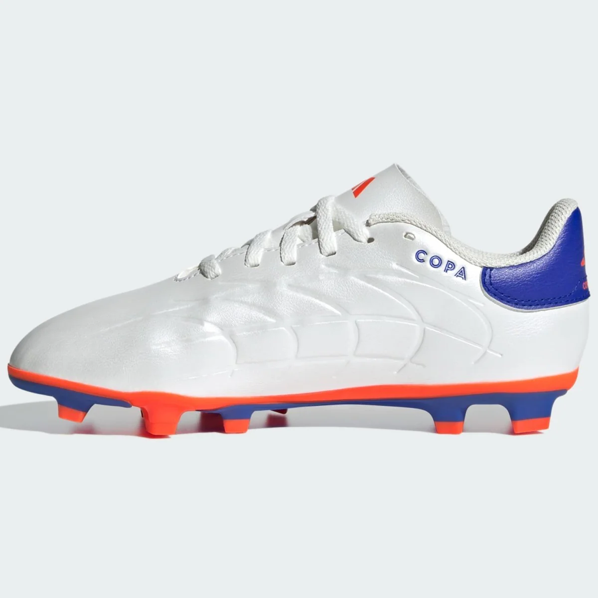 Adidas Copa Pure 2 Club Fg Football Boots Kid's (White Blue Red IG6412) - Image 4