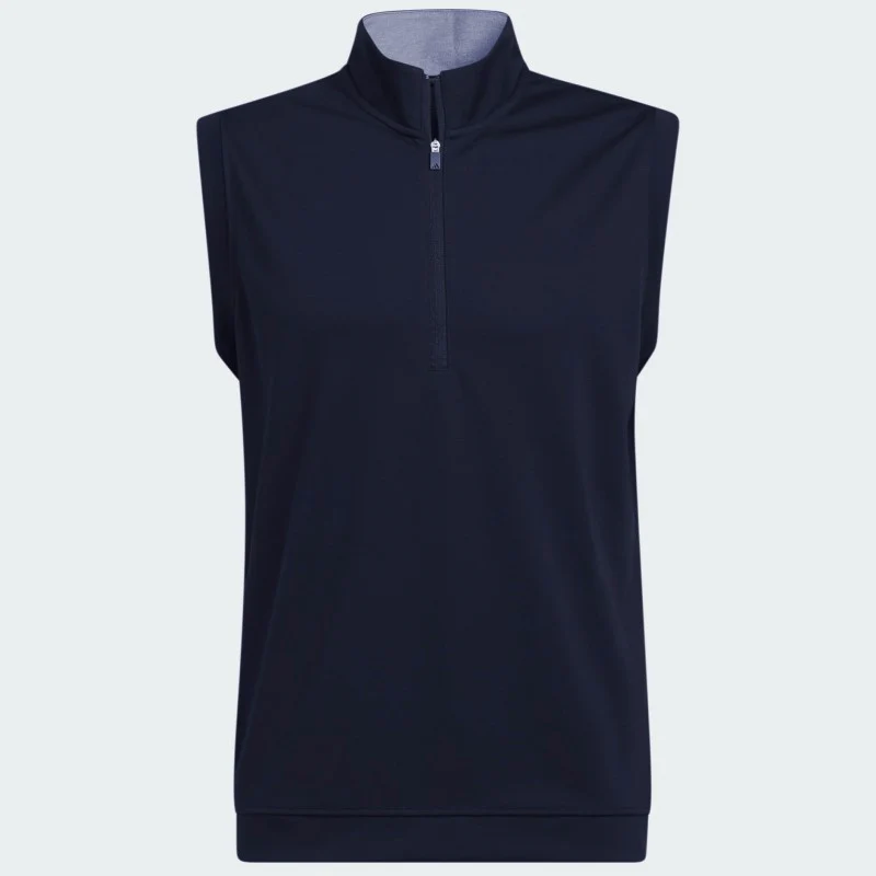 Adidas Elevated Quarter Zip Gilet Vest Men's (Navy IB4541)