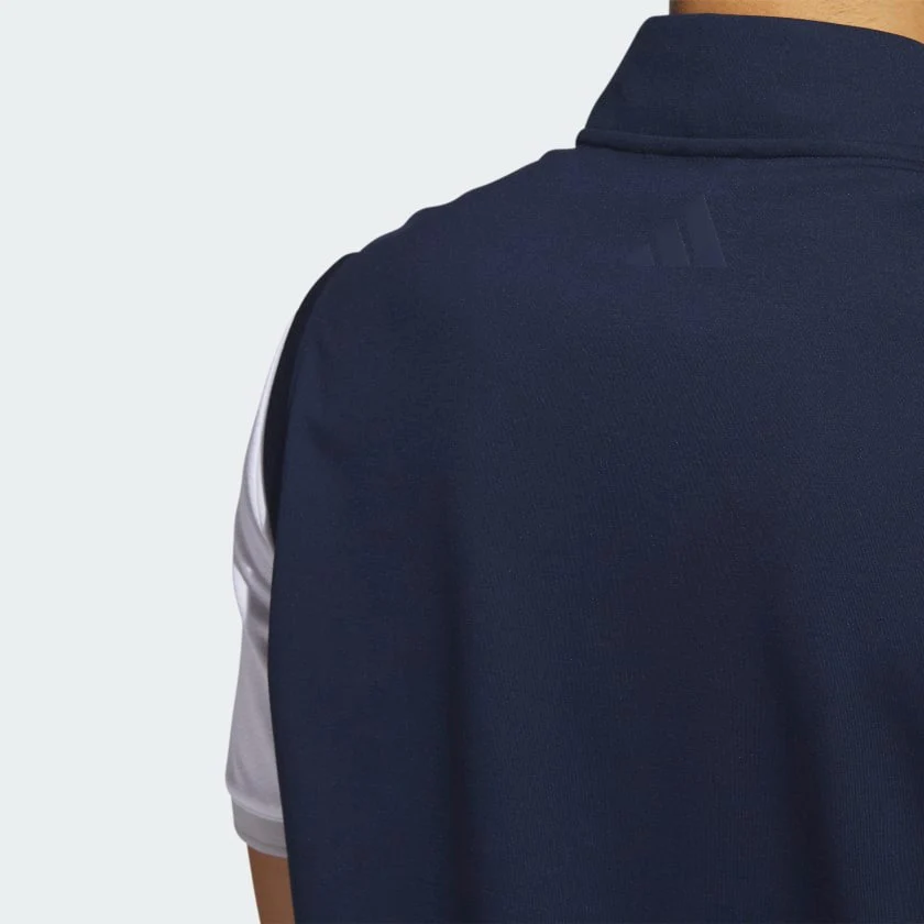 Adidas Elevated Quarter Zip Gilet Vest Men's (Navy IB4541) - Image 3