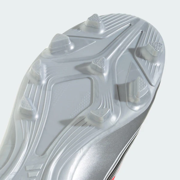Adidas F50 Messi Club Firm Ground Football Boots Kid's (White Red JP7457) - Image 3