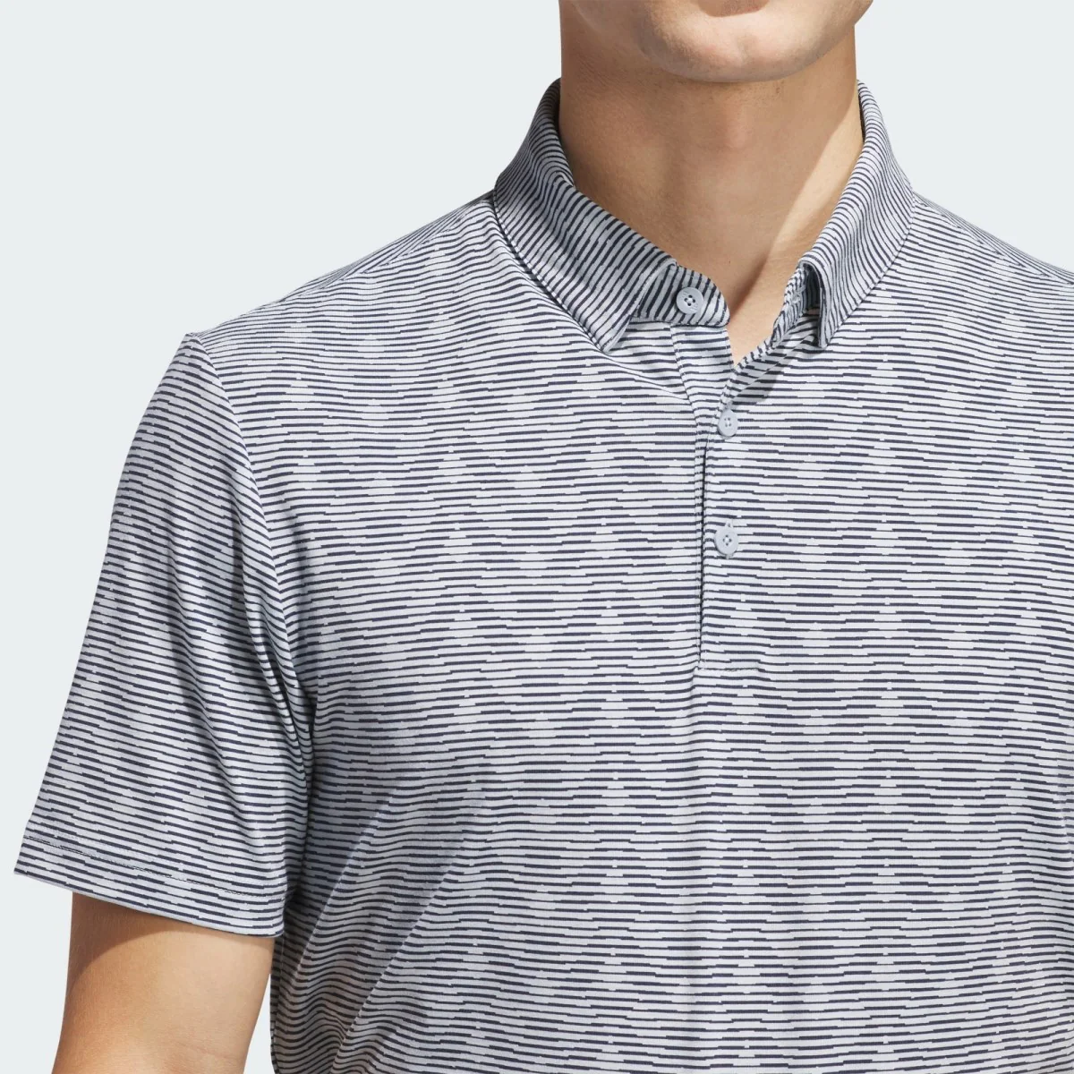 Adidas Go To Printed Stripe Polo Shirt Men's (Blue Navy JP2329) - Image 3