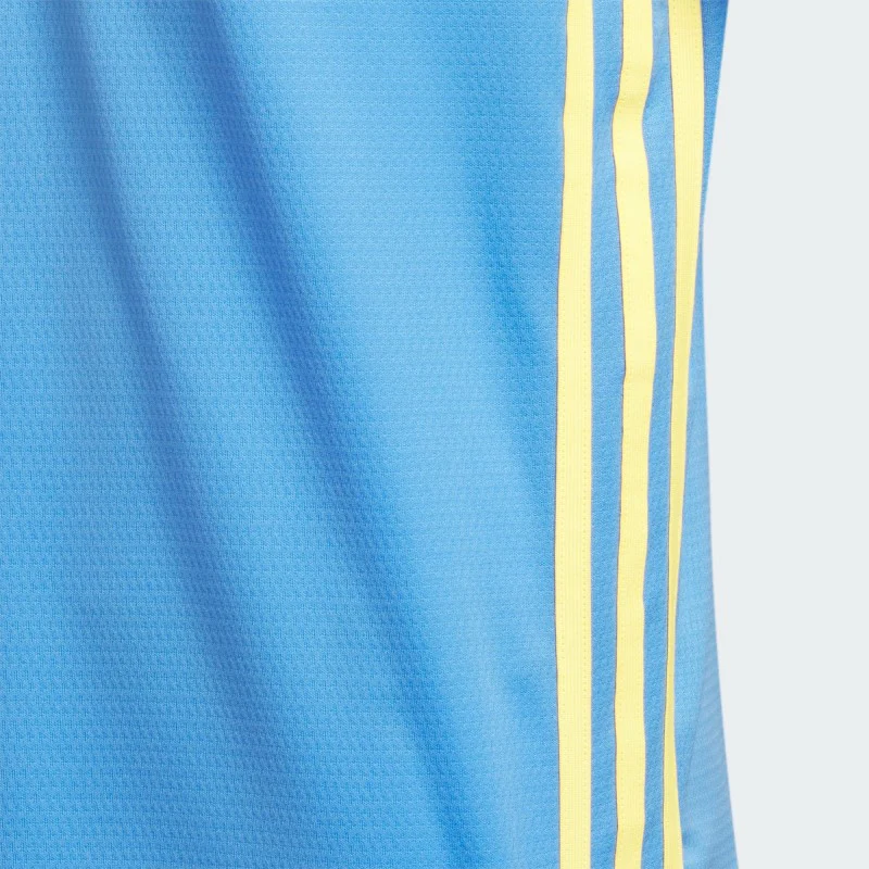 Adidas Heat Rdy Sport Collar Polo Shirt Boys' (Blue IU3502) - Image 3