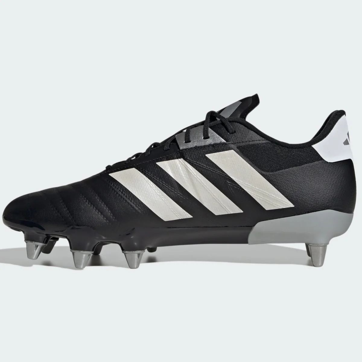 Adidas Kakari Z.2 Soft Ground Rugby Boots Men's (Black Silver IE3202) - Image 3