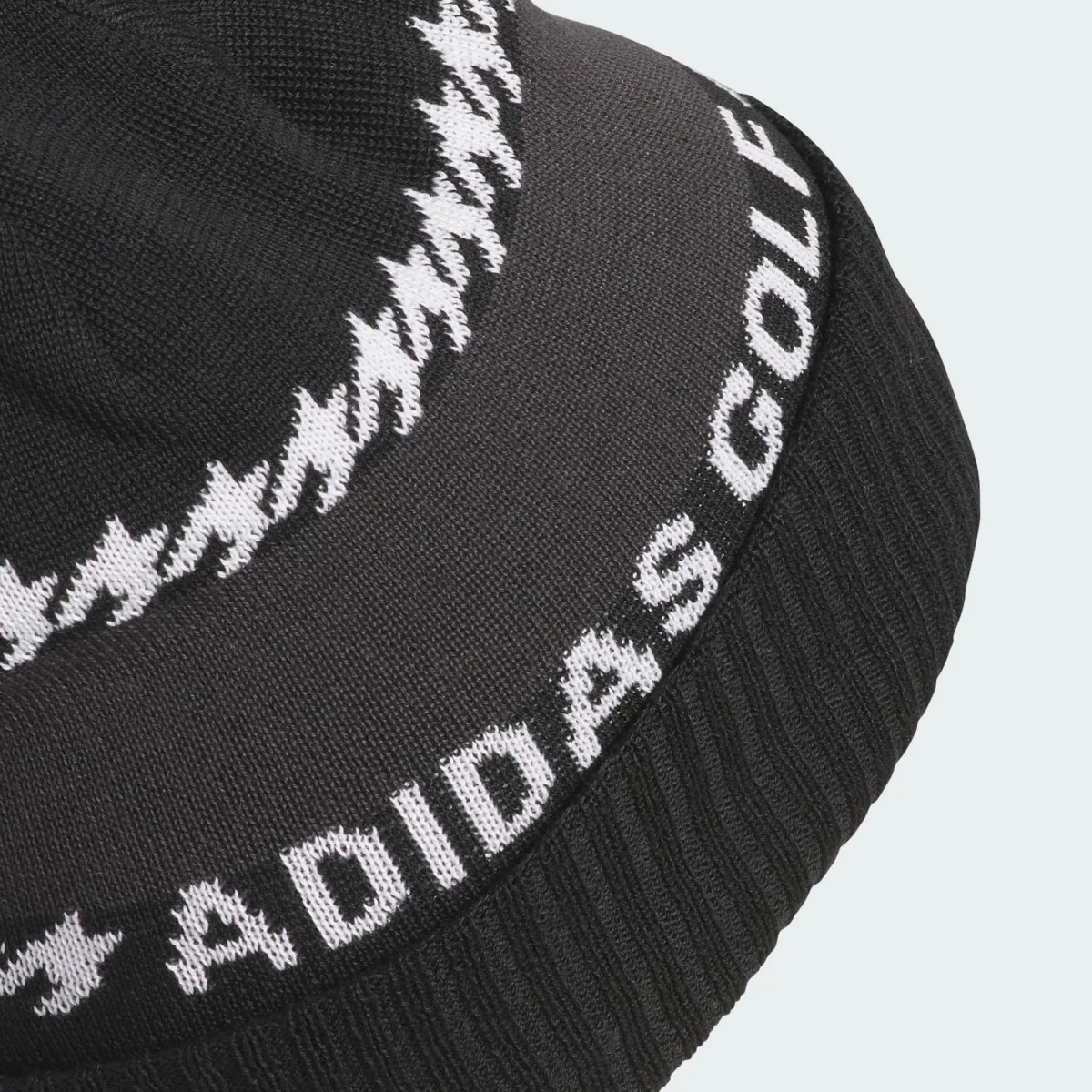 Adidas Cold Rdy 3 Stripes Pom Beanie Men's (Black JL5657) - Image 2
