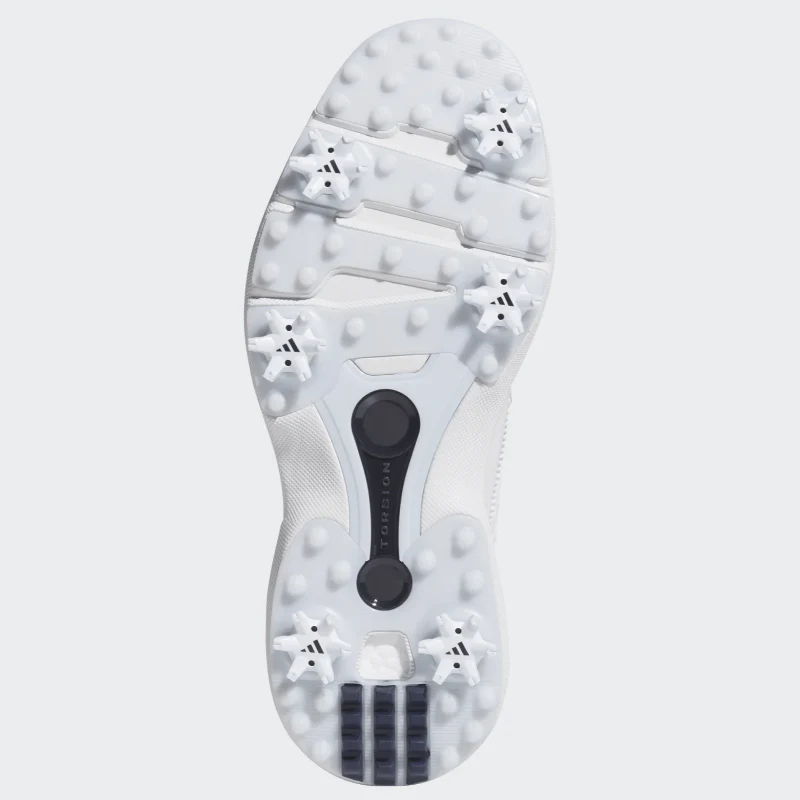 Adidas MC70 Spike Golf Shoes Men's (White Silver Navy HQ5053) - Image 3