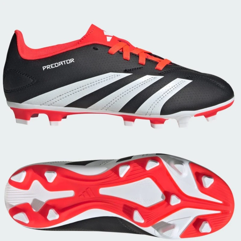 Adidas Predator Club FG Football Boots Junior (Black Red IG5429) - Image 4