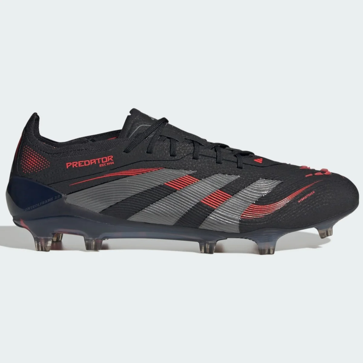 Adidas Predator Elite Firm Ground Football Boots (Black Red ID3878) - Image 2