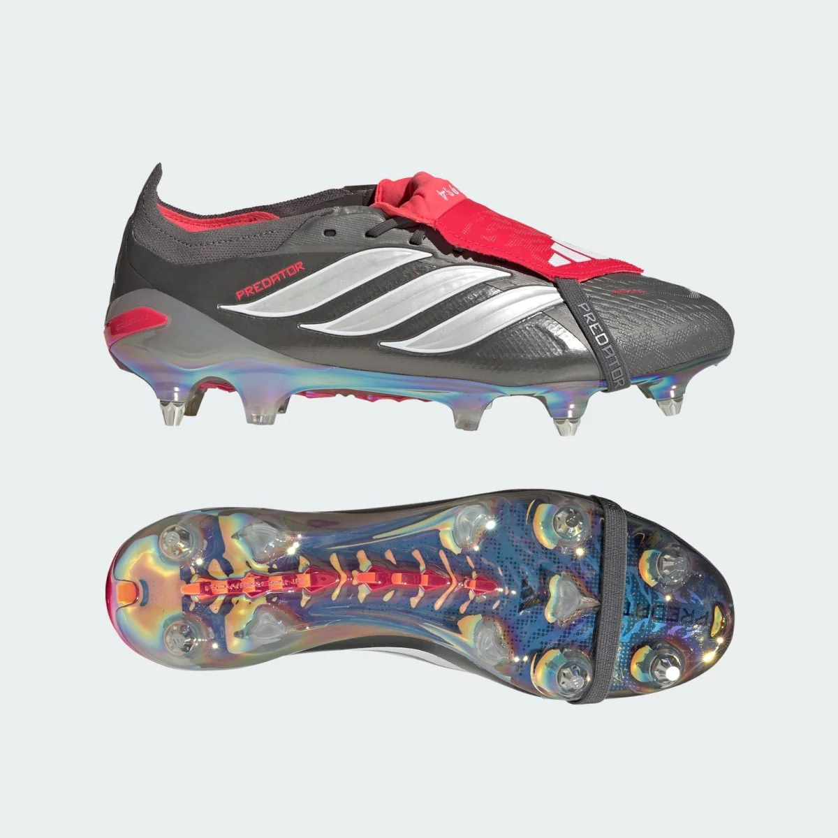 Adidas Predator Elite Fold Over Tongue SG Football Boots Men's (Grey JS0383)