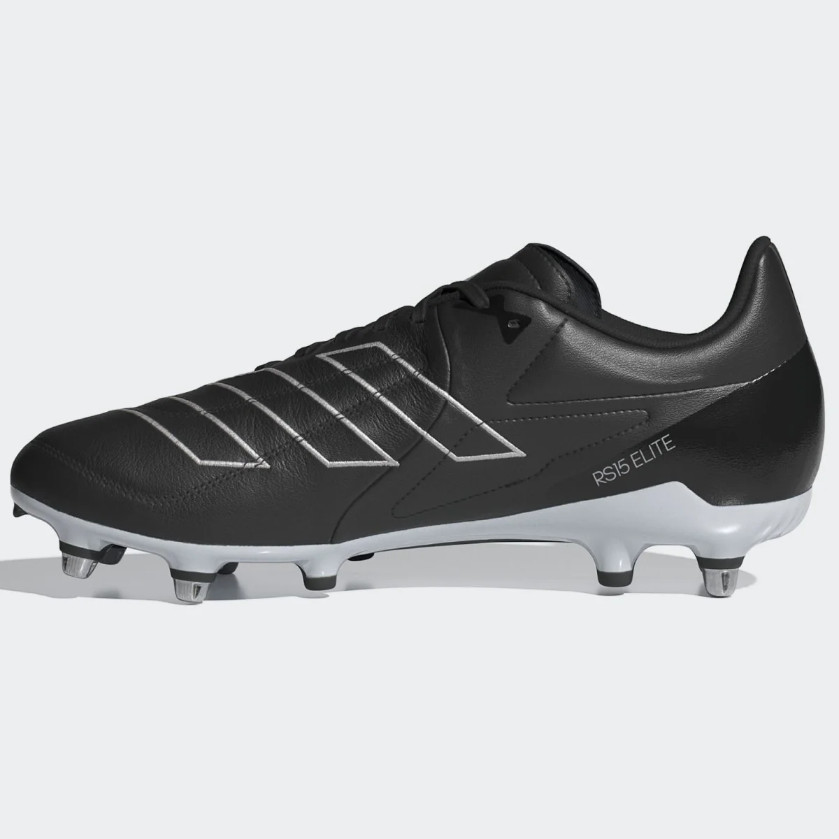 Adidas RS 15 Soft Ground Elite Rugby Boots Men's UK14 (Black Silver IE3599) - Image 4