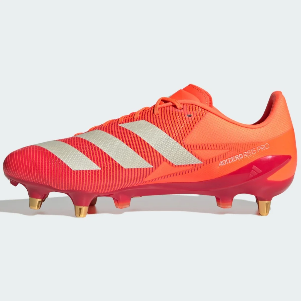 Adidas Adizero RS 15 Pro Soft Ground Rugby Boots Men's (Red IH2759) - Image 3