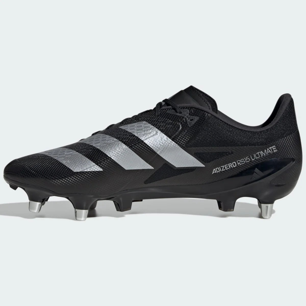 Adidas Adizero RS 15 Ultimate Soft Ground Rugby Boots Men's UK 8.5 (Black IE3598) - Image 3