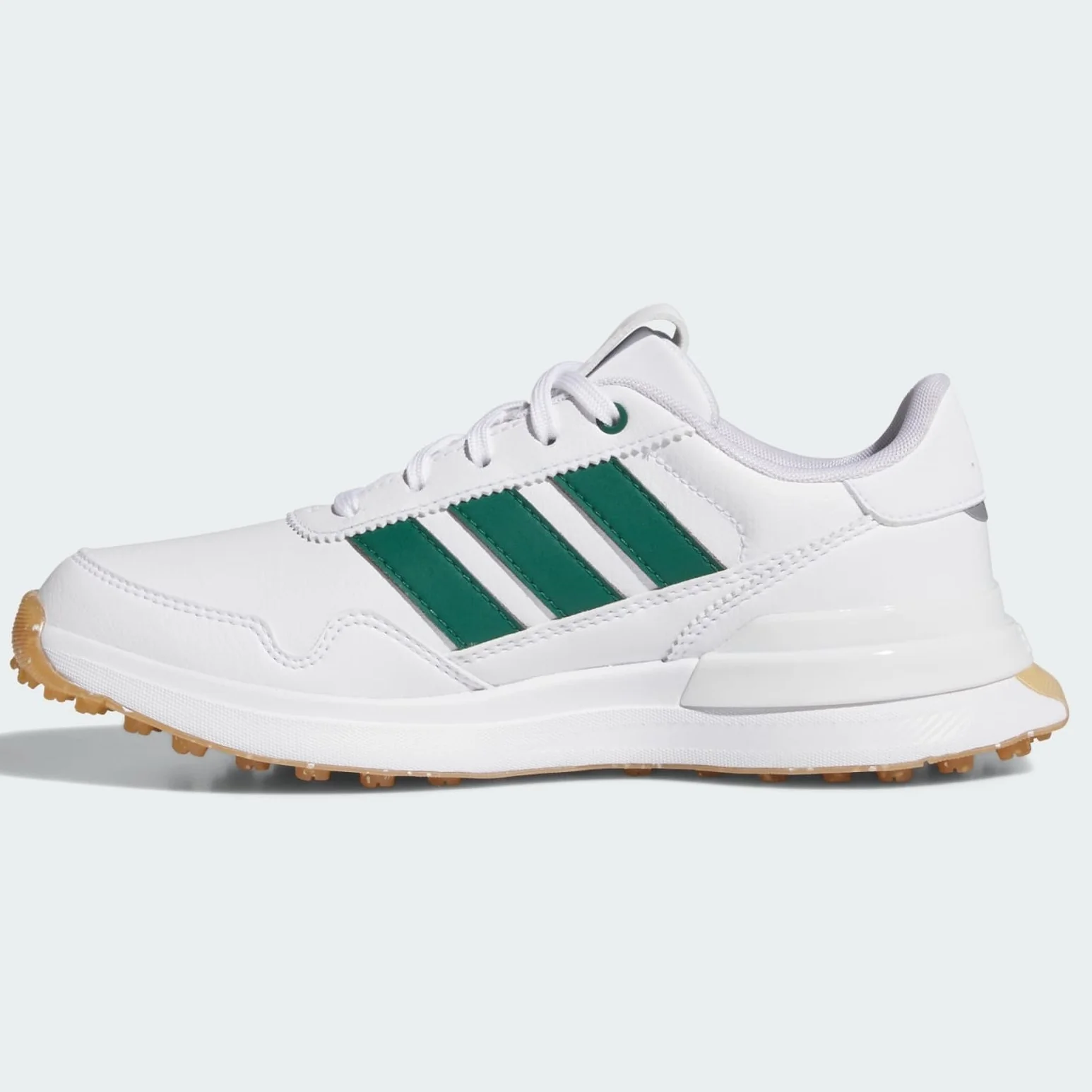 Adidas S2G 26 Spikeless Golf Shoes Junior (White Green JQ3460) - Image 2