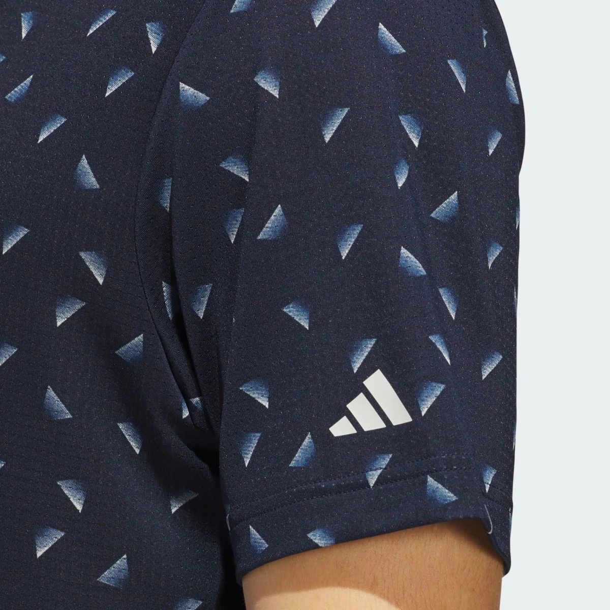 Adidas Ultimate 365 Printed Mesh Polo Shirt Men's (Navy Silver JF4909) - Image 2