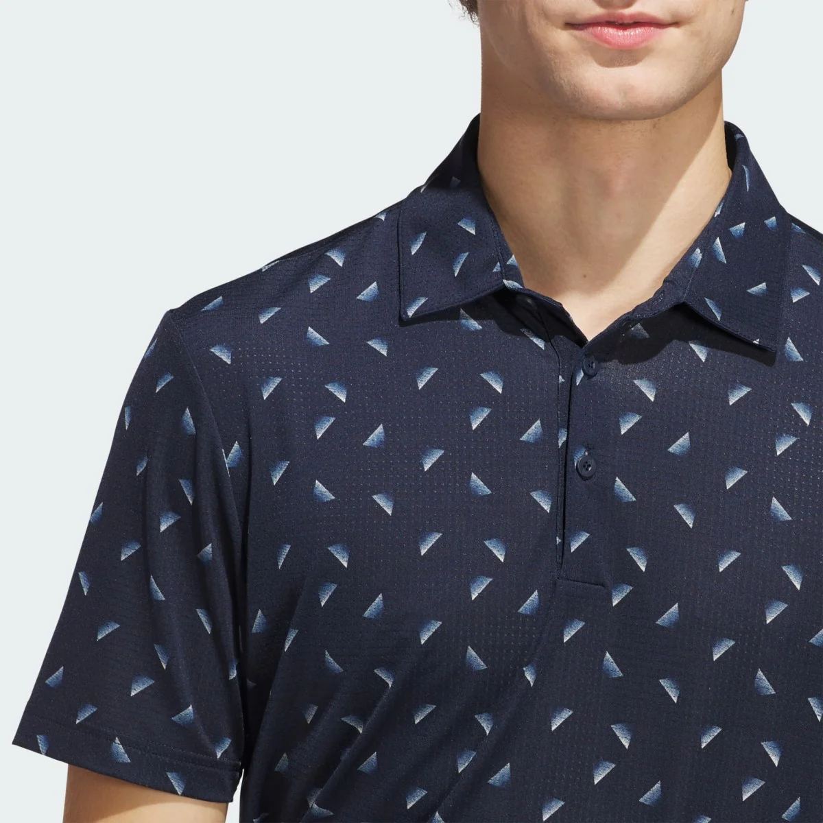 Adidas Ultimate 365 Printed Mesh Polo Shirt Men's (Navy Silver JF4909) - Image 3