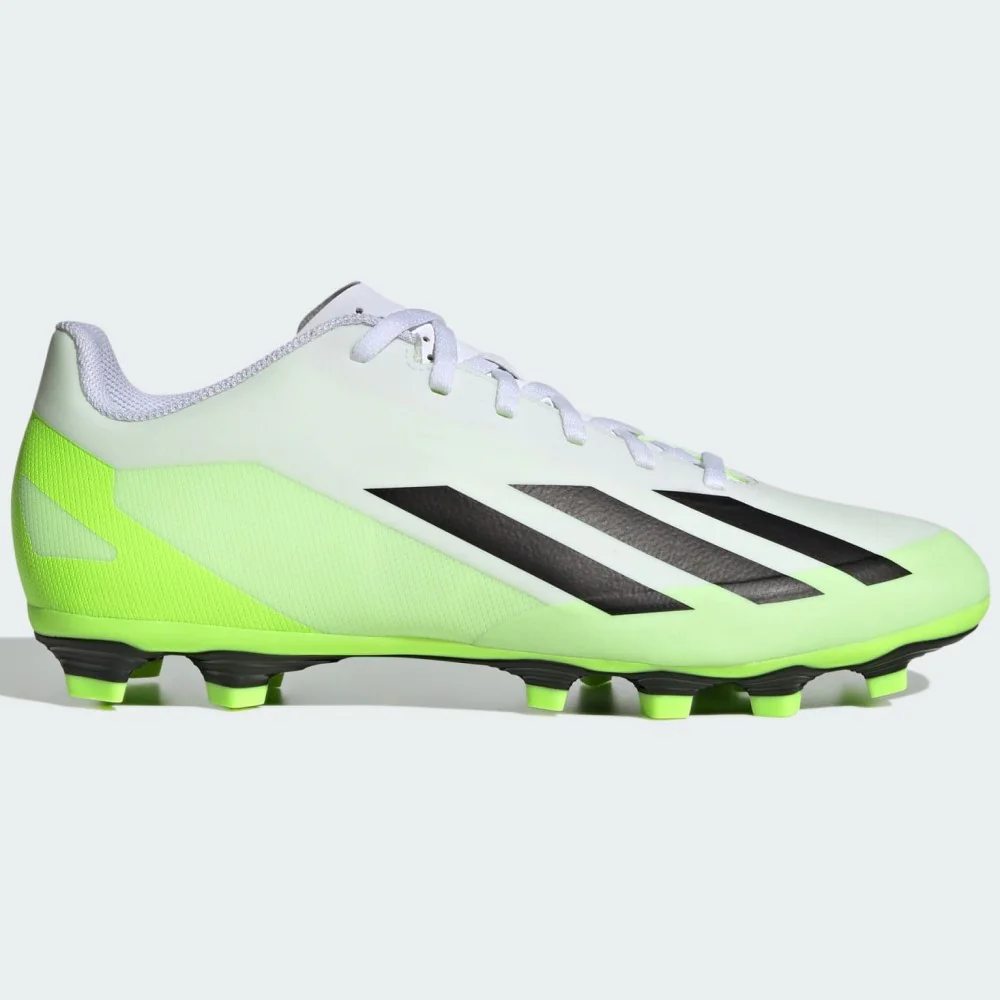 Adidas X Crazyfast .4FXG Football Boots Men's (White Green) - Image 5