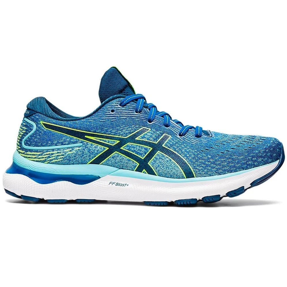 Asics Gel Nimbus24 Men's Running Shoes (Blue Green 400)