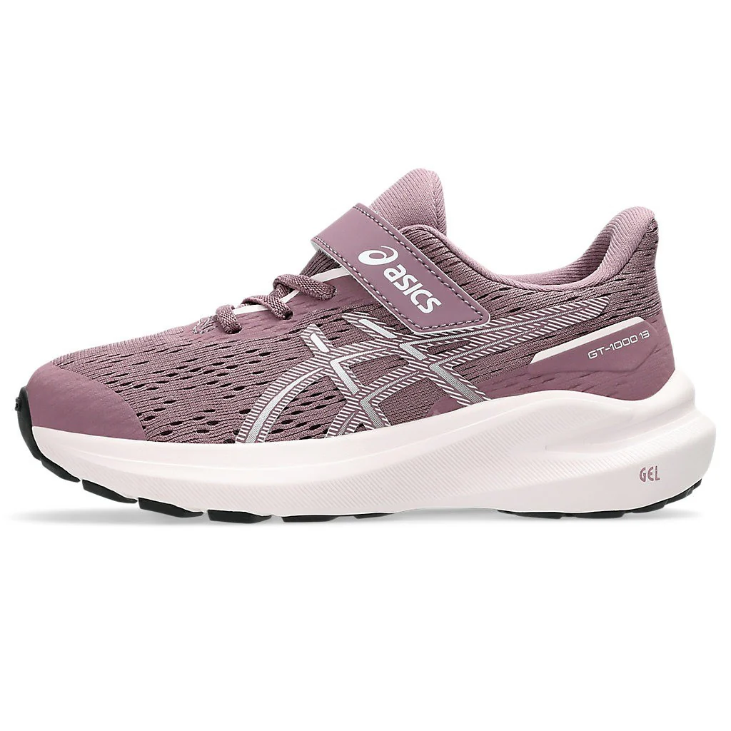 Asics GT-1000 13 PS Running Shoes Girl's (Dusty Mauve White 500) - Image 3