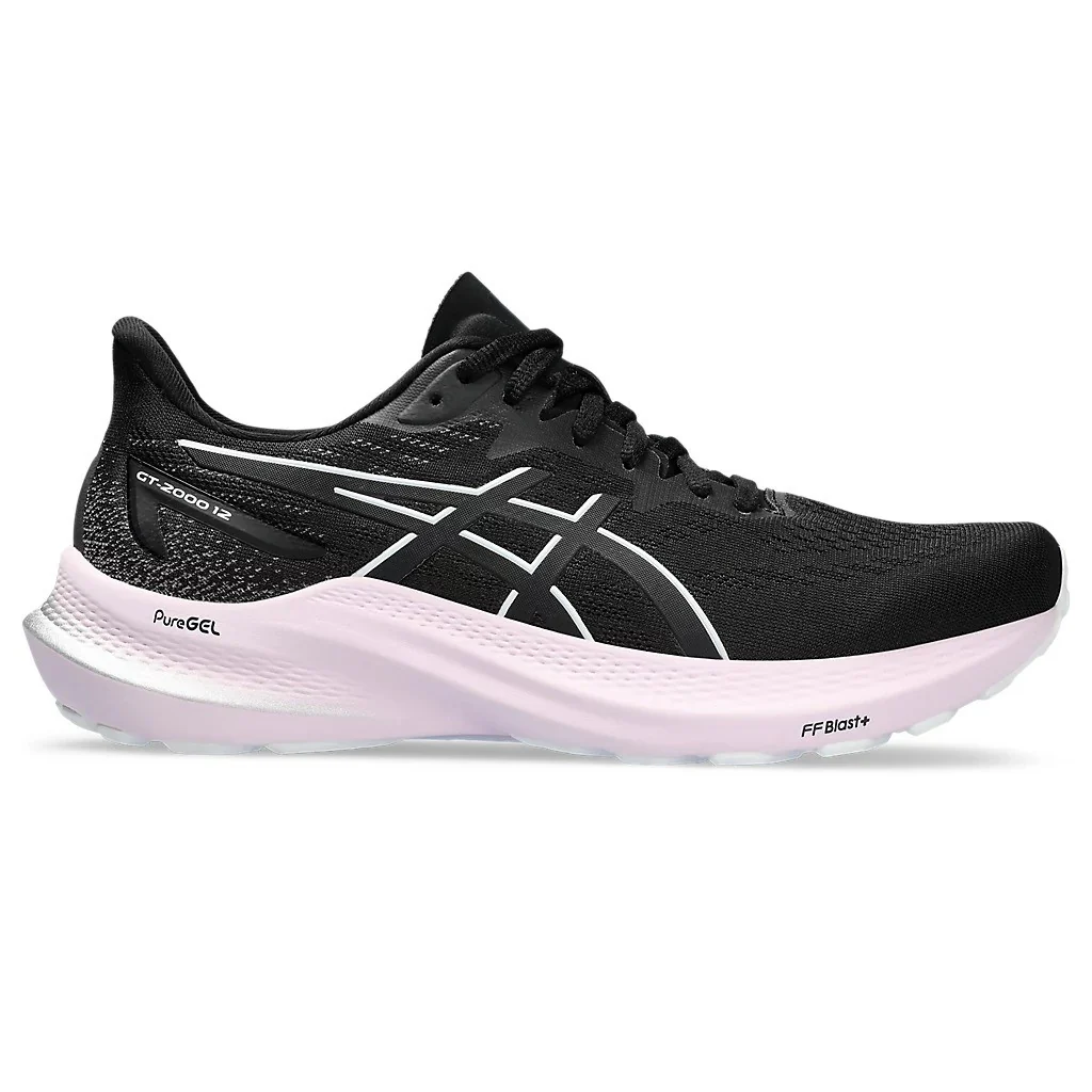 Asics GT 2000 12 Running Shoes Women's (Black White)