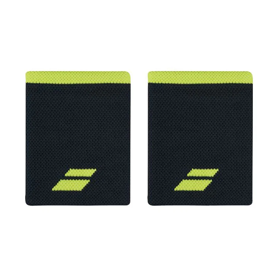 Babolat Logo Jumbo Wristband (Aero Grey Yellow 5UB1262)