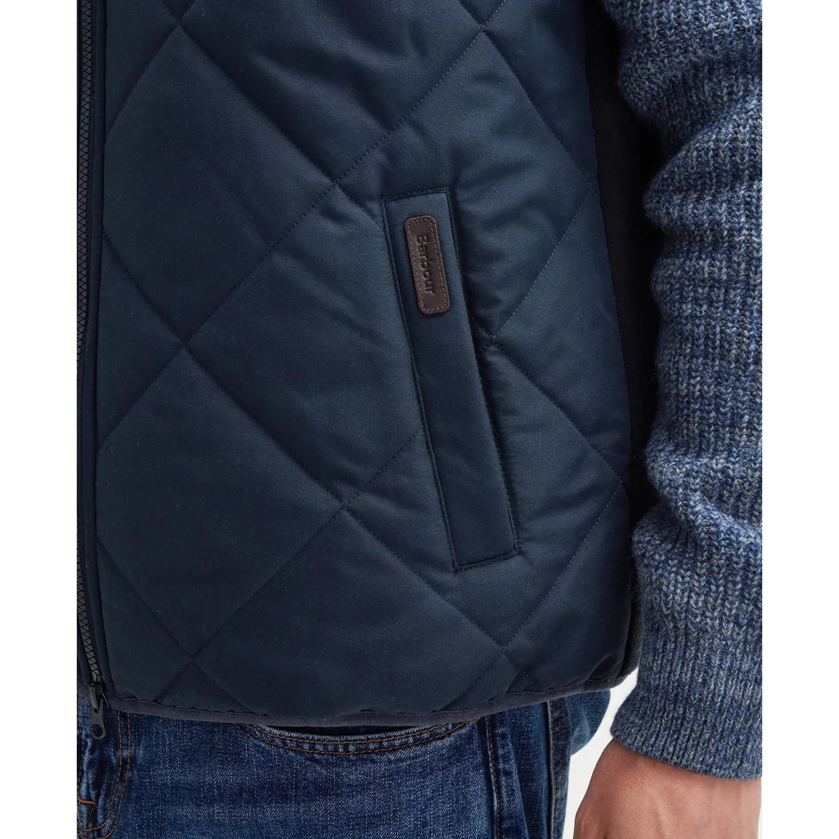 Barbour Hybrid Quilted Gilet Men's (Navy) - Image 3