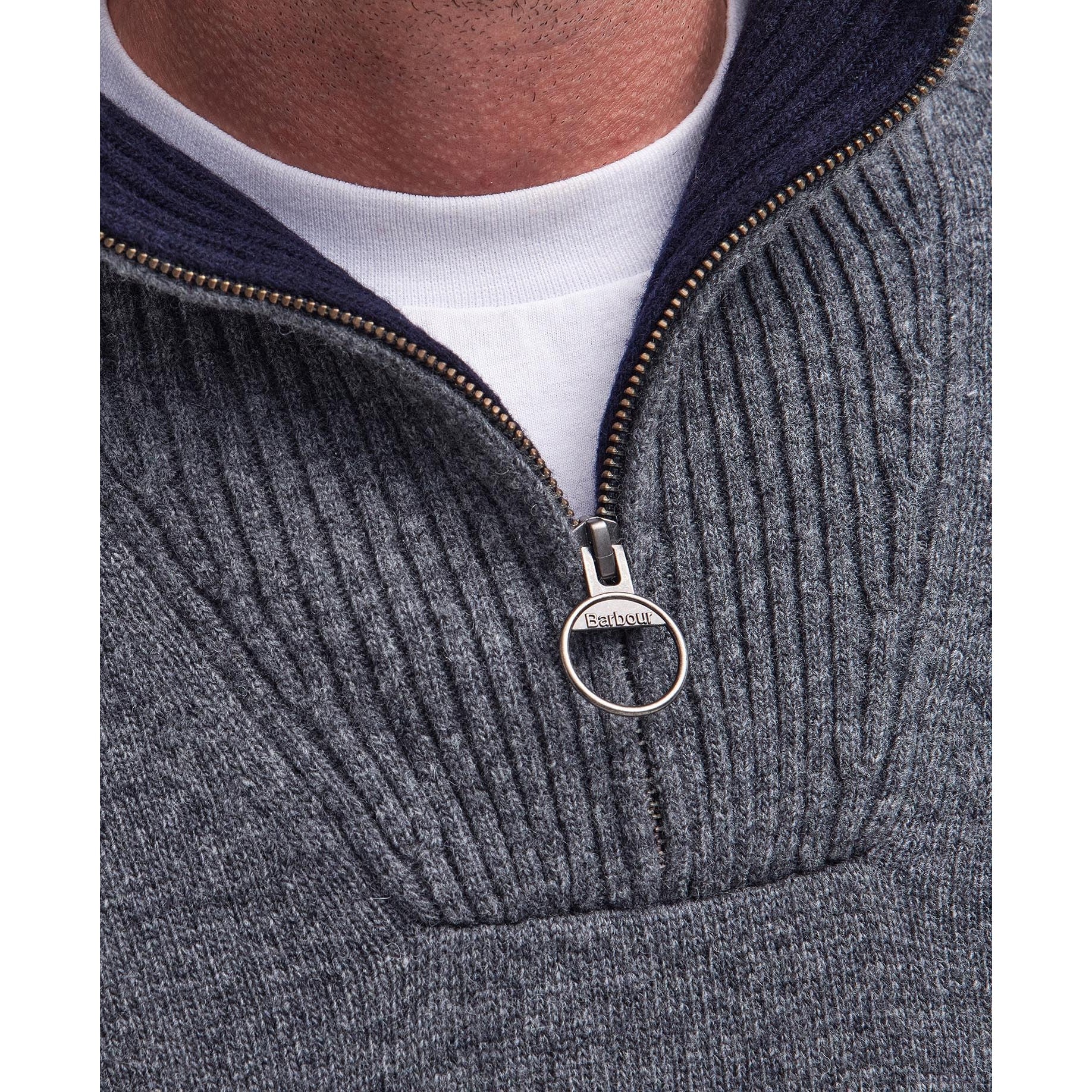 Barbour Pullover Nelson Essential Half Zip Men's Jumper - Image 10