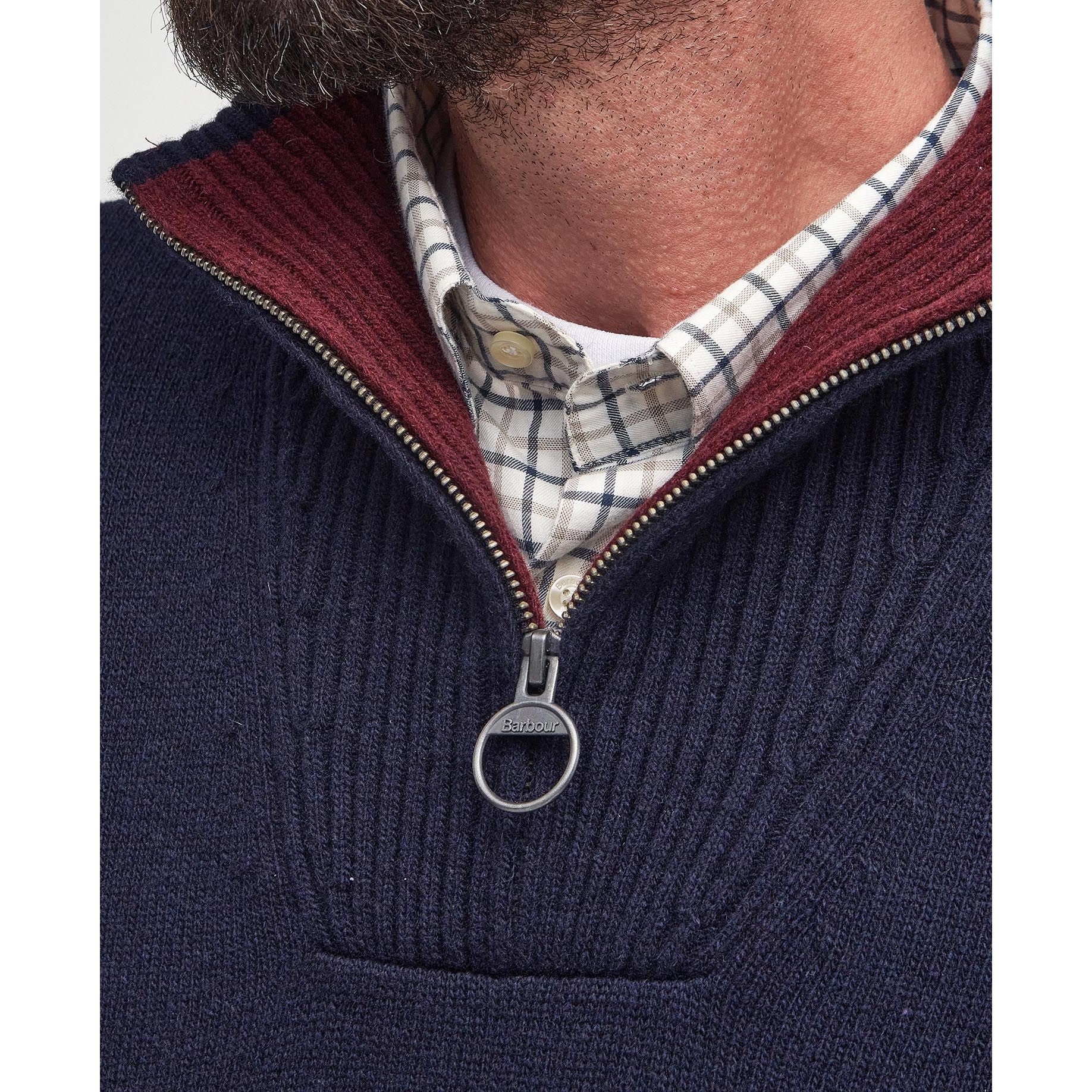 Barbour Pullover Nelson Essential Half Zip Men's Jumper - Image 11