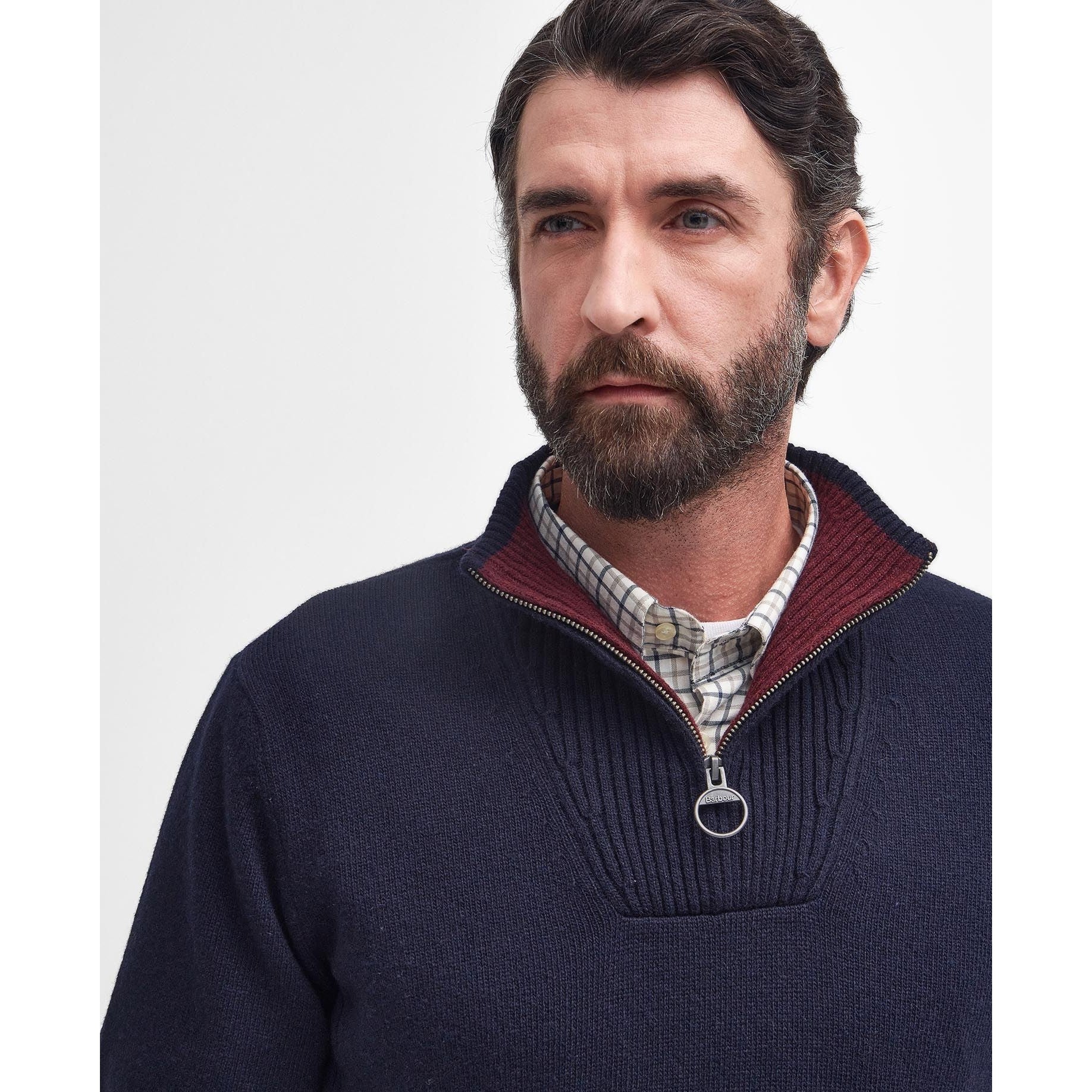 Barbour Pullover Nelson Essential Half Zip Men's Jumper - Image 12