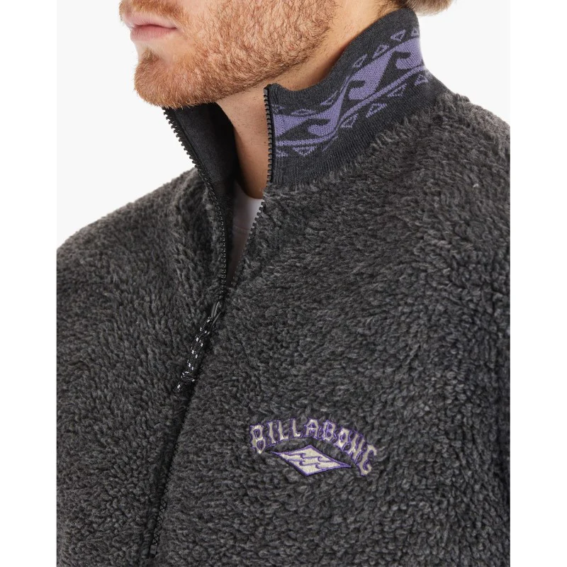 Billabong Bunyip Half Zip Top Men's (Black Heather) - Image 2