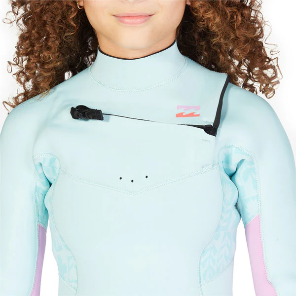 Billabong Synergy 4/3mm Chest Wetsuit Girl's (Iceberg) - Image 2
