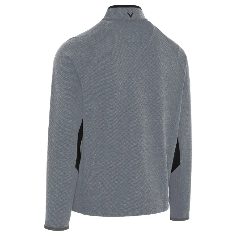 Callaway Quarter Zip Textured Top Men's (Concrete Grey Black 018) - Image 2