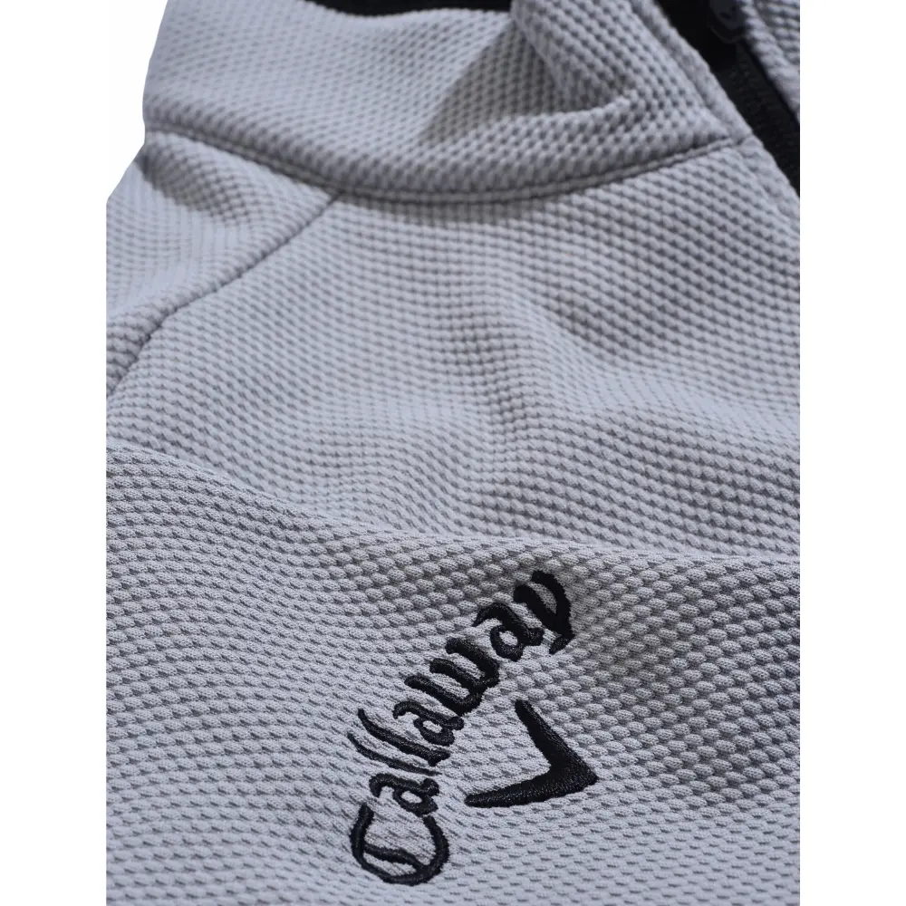 Callaway Quarter Zip Textured Top Men's (Concrete Grey Black 018) - Image 3