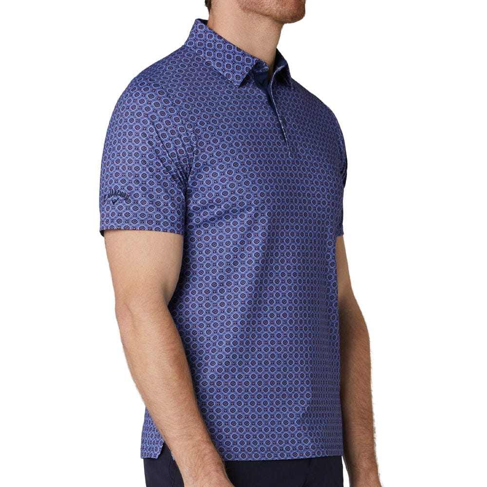 Callaway Golf Club Print Polo Shirt Men's (Peacoat Navy 410) - Image 2
