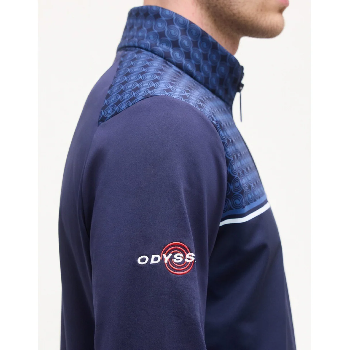 Callaway LS Odyssesy Print Half Zip Top Men's - Image 4
