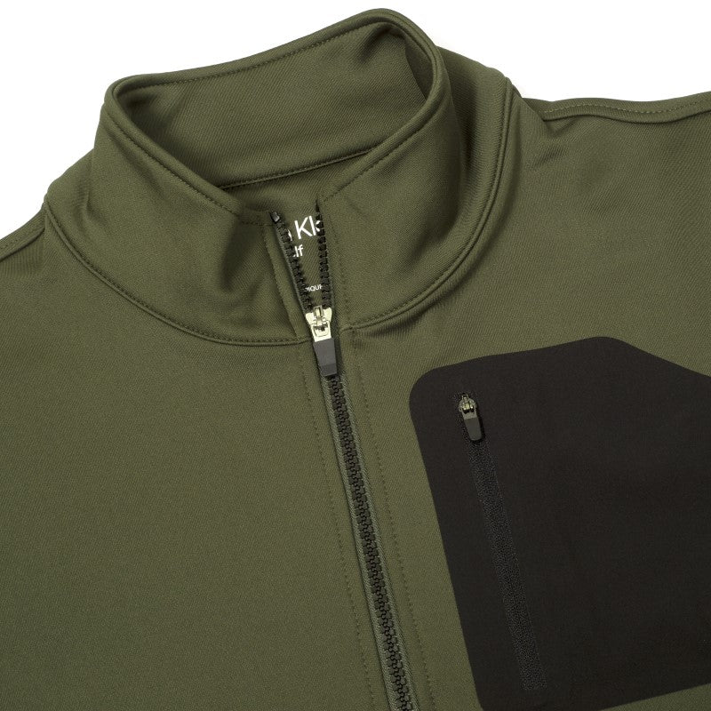 Calvin Klein Delta Half Zip Top Men's (Khaki) - Image 3