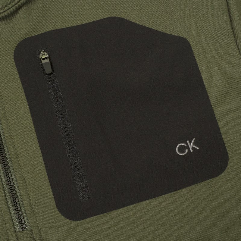 Calvin Klein Delta Half Zip Top Men's (Khaki) - Image 4
