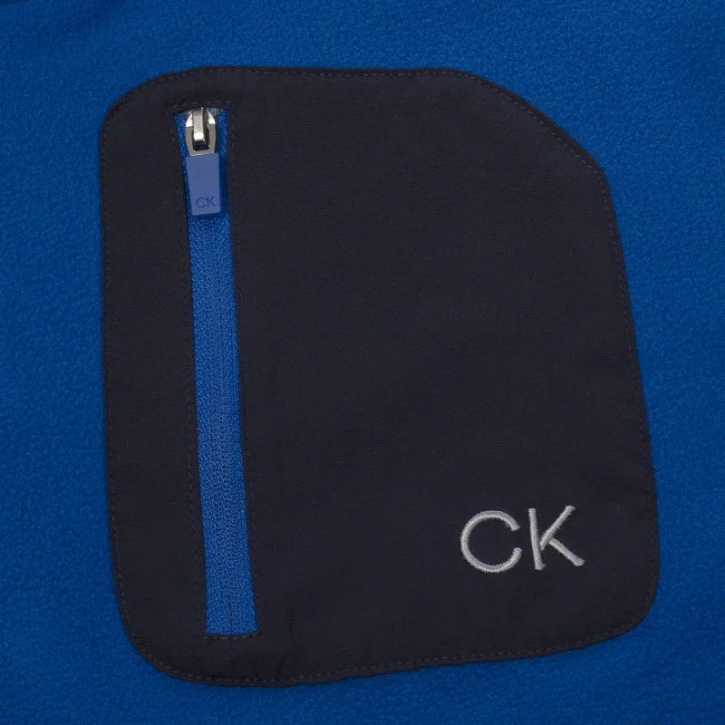 Calvin Klein Planet Fleece Half Zip Top Men's (Royal) - Image 4