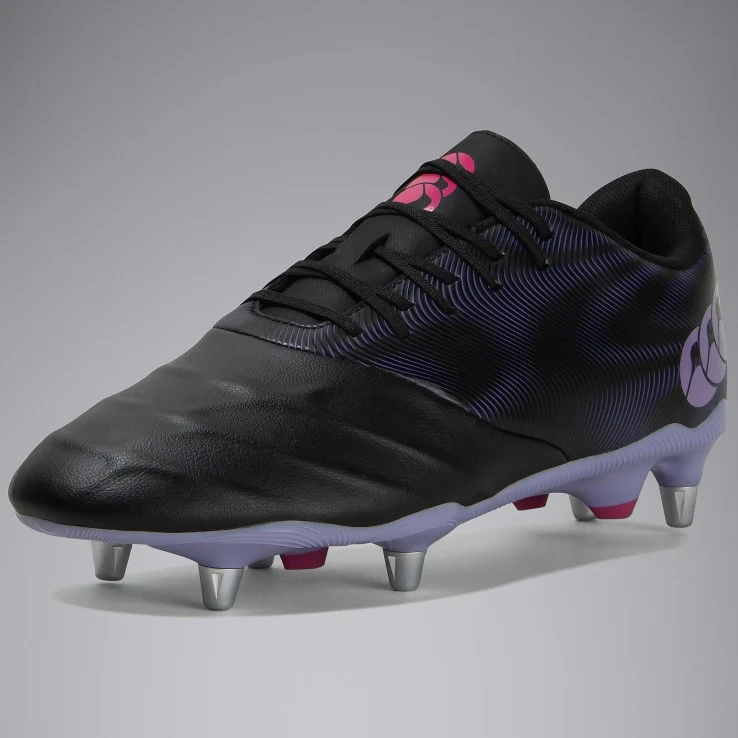 Canterbury Phoenix Genesis Team SG Rugby Boots Mens (Black Purple BB3) - Image 4