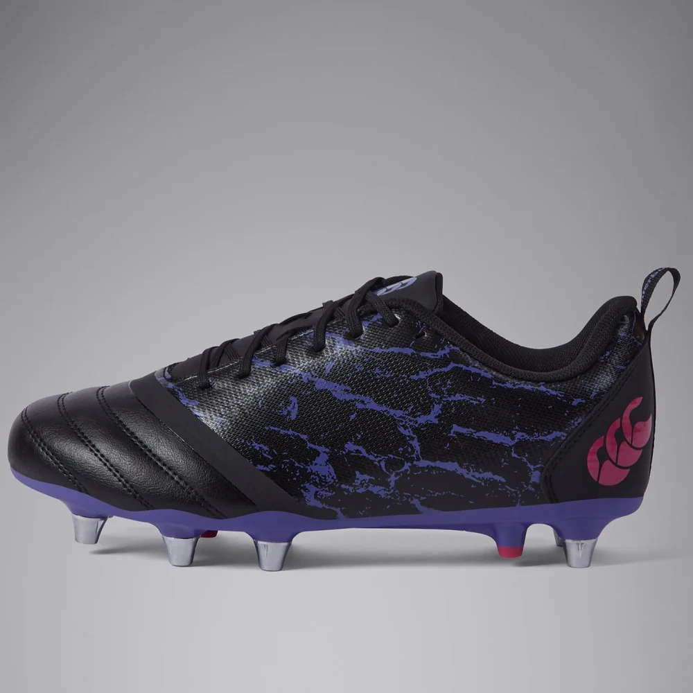 Canterbury CCC Stampede Team Soft Ground Rugby Boots Men's (Black Purple)