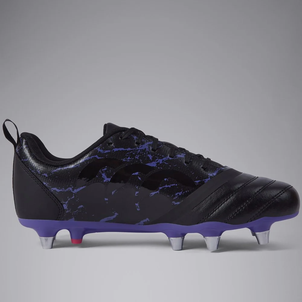 Canterbury CCC Stampede Team Soft Ground Rugby Boots Men's (Black Purple) - Image 3