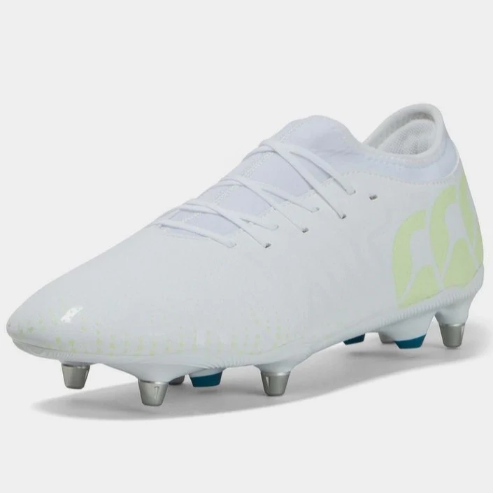 Canterbury Speed Infinite Team SG Rugby Boots Mens (White Yellow BB4) - Image 3