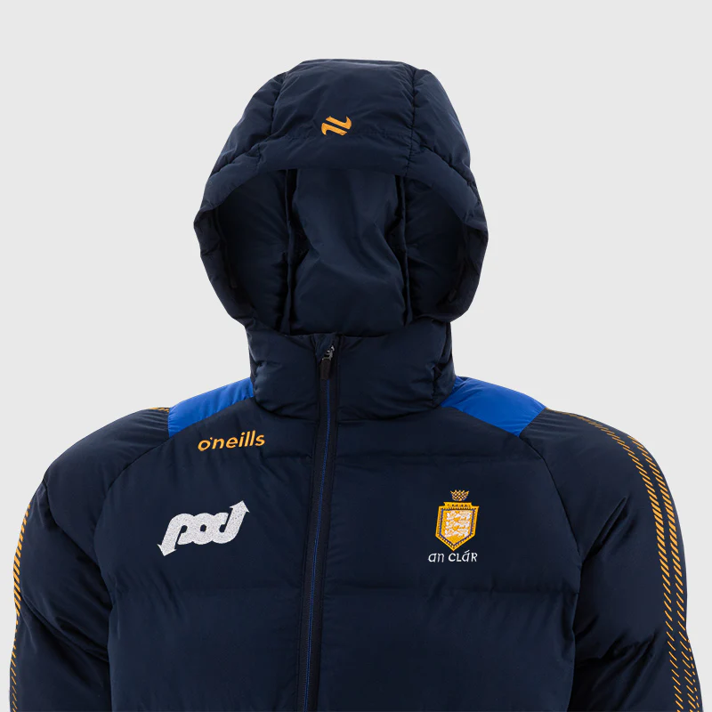 O'Neills Clare GAA Dynamo Hooded Padded Jacket 72 Men's (Marine) - Image 2