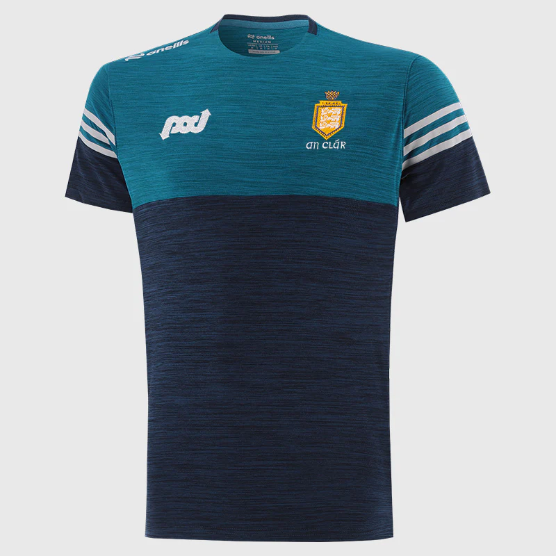 O'Neills Clare GAA Sedona 060 T-Shirt Men's (Marine Blue Silver)