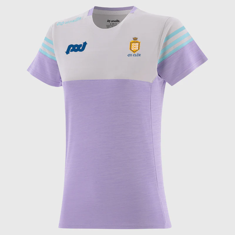 O'Neills Clare GAA Sedona 060 T-Shirt Women's (Purple White Green)