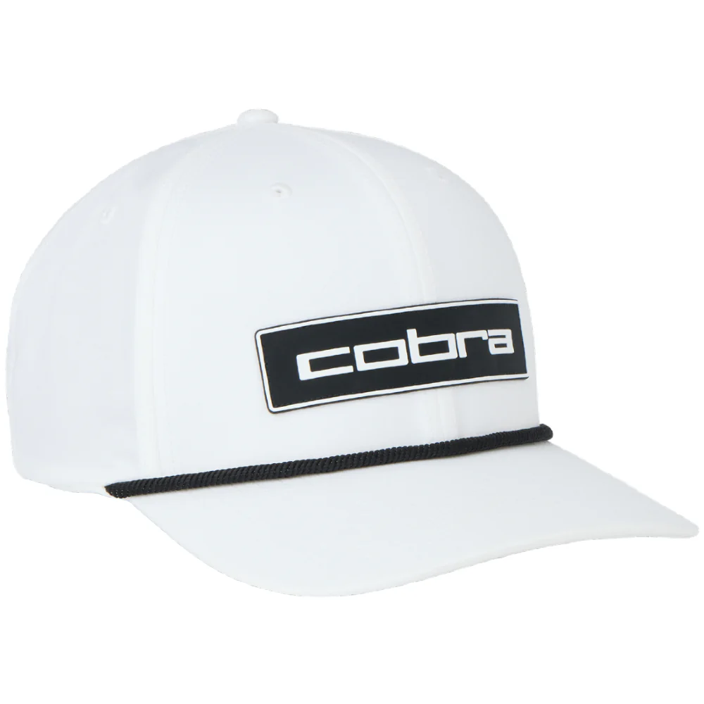 Cobra Tour Tech Rope Golf Cap Men's (White Black)