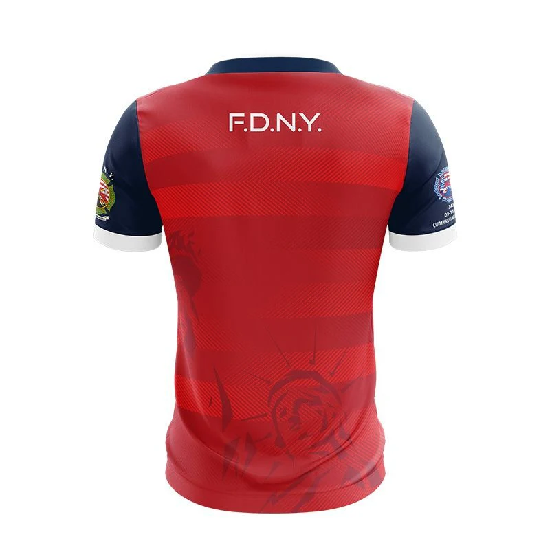 O'Neill's FDNY GAA Jersey Kid's (Red Marine White) - Image 2