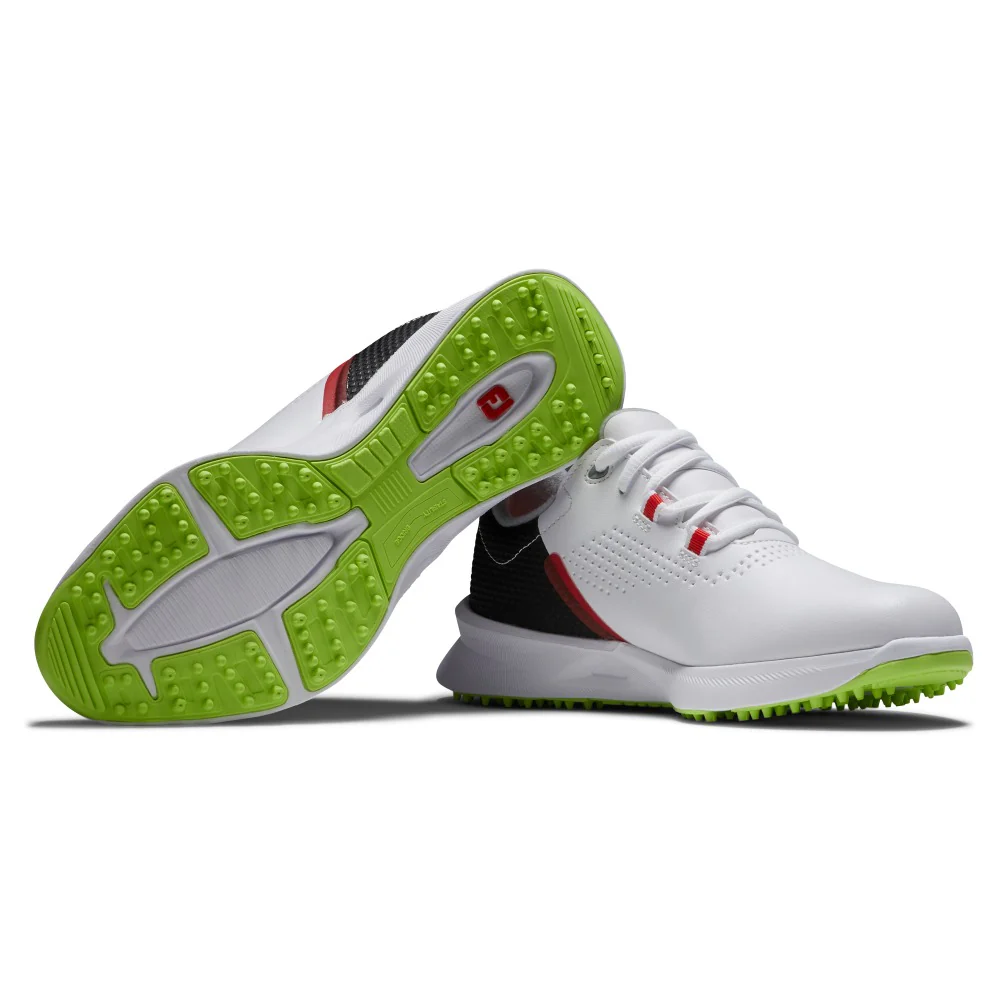 Footjoy Junior Flex XP Golf Shoes (White Green) - Image 3