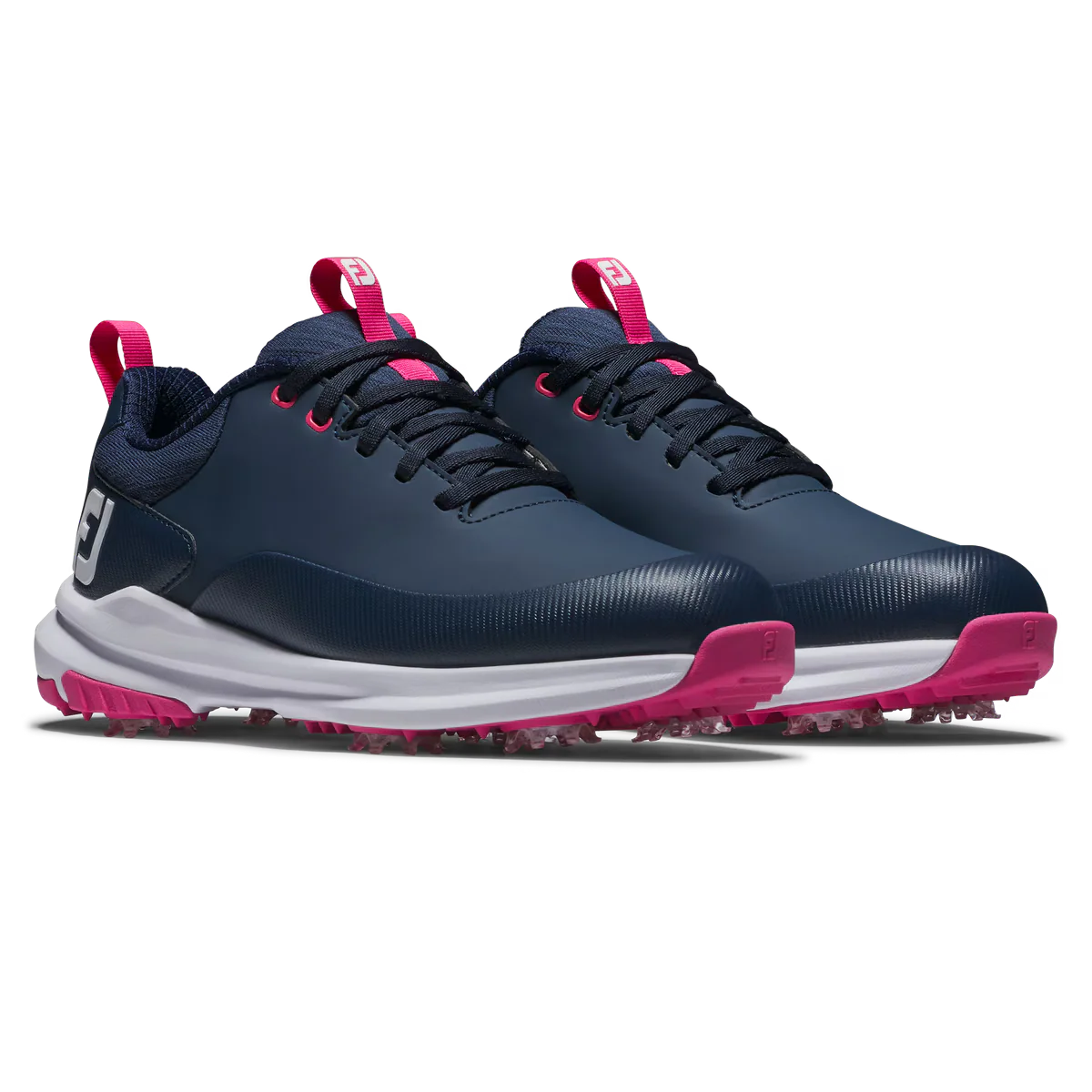 Footjoy Tour Rival Golf Shoes Women's (Navy White Pink) - Image 3